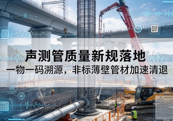 湟中声测管质量新规落地，一物一码溯源，非标薄壁管材加速清退